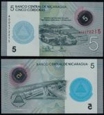 NICARAGUA 5 CORDOBAS (P NEW) 2019 (2020) COMMEMORATIVE ISSUE POLYMER UNC