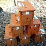 UNUSUAL COLOURED 50 Cal PRE-USED Ammo Can Military Surplus Storage Box Tool Box