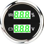 universal 52mm oil level,voltage,water temperature digital for car, RV, yacht