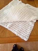crochet hand knitted baby ShawL