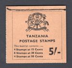 TANZANIA 1965 Complete 5/- Stamp Booklet. VF MNH