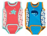 Baby Girls Wetsuit Warmer Swimsuit  Sunsuit Swim Nappy UPF50+ TO KEEP BABY WARM