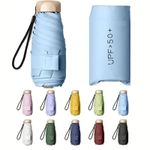 Mini Pocket Umbrella Compact 5 Fold Travel Rain Windproof Anti UV Sun Small