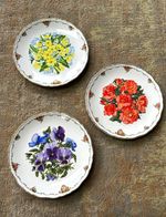 Royal Albert Queen Mother’s Favourite Flowers Bone China Plates Set of 3 20cm