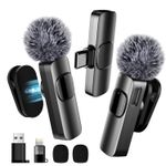 3-in-1 Wireless Microphone with an Adjustable Collar Clip Podcast/Iphone/Android