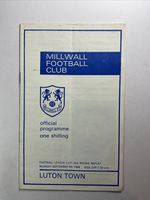 Millwall v Luton Town;  League Cup 2nd Round Replay, 8th September 1969