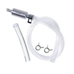 2 SET Universal One Way Brake Bleeder Kit Check Valve with Clear Hose & Clamps