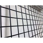 Welded Wire Mesh Panels | Black Powder Coated Sheet | 2" x 2" Hole (Choose Size)