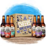 Beer Gift Pack 6x 0.5L Selection Pack | British Craft Ale Hamper Box Dad Brother