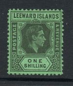 Leeward Islands 1938-51 1/- Black/emerald SG 110b Mint. (R5009)