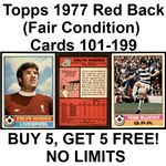 TOPPS 1977 FOOTBALL RED BACK CARDS 101 to 199 (F) *PICK THE CARDS YOU NEED*