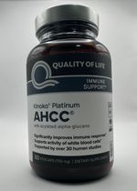 Q of Life AHCC Kinoko Platinum 750mg Immune Support 60 Veg Caps