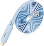 USB-C Cisco Console Cable, 6Ft USB Type C to RJ45 Serial Adapter Essential Acces