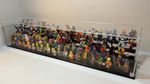 Lego mini figure acrylic display case stands single, x50, x100