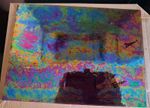 purple irradescent glass For Stained Glass Tiffany Work  27 x 20 cm