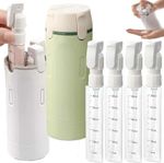4-in-1 Travel Toiletry Bottles -Refillable,Convenient Small Bottles with Measure