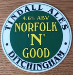 1 PUMP CLIP - TINDALL ALES, NORFOLK  - PLEASE READ DESCRIPTION