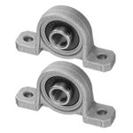 2pcs KP08 Pillow Block Bearings 8mm Bore Bearing Units Zinc Alloy, P6(ABEC3)