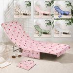 Sun Lounger Beach Towel QuickDry Sand Free Pockets Lightweight Holiday Bows Sets