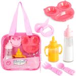 Magic Milk Bottle Baby Doll Accessories Doll Feeding Set Doll Play Sets Dummy