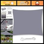 Waterproof Square Sun Shade Sail 3.6m x 3.6m - UV Block Canopy for Outdoor Patio