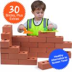 30x LifeLike Large Toy Building Bricks Set, Kids STEM Play Construction EVA Foam