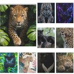 Forest Leopard🔥 Close‑Up Shot Cubes Waterproof Fabric Shower Curtain Multi Size