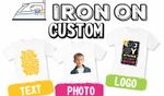 Personalised Any Logo Text Or Image Customize Iron on Transfer TShirt  DTF Decal