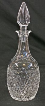 Vintage Lead Crystal Decanter Hand Cut  SH39