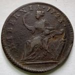 1723 Wood’s Hibernia Halfpenny Colonial Copper – G/VG Details, Britain London