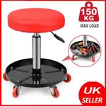 Workshop Creeper Stool Seat Pneumatic Mechanic Round Car Motor Bike Garage Chair
