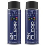 X2 2k Clear Coat Lacquer Aerosol Spray 400ml Fast Drying High Gloss Solid