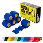 6 ROLLS SPORTTAPE Self-Adhesive Football Sock Tape - Cohesive Shin Pad Tape
