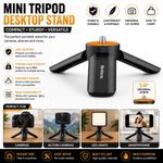 Mini Tripod Stand 1/4" Screw Portable Handheld Tripod for Phone & Camera ✅