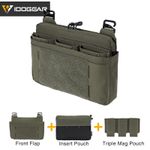 IDOGEAR Tactical DOPE Front Flap Pouch w/ Mag Pouch Kangaroo Pocket Full Ver. RG