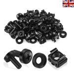 Versatile M6 x 16mm Screws and Cage Nuts - Ideal for Server Rack Installations