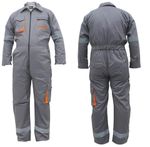 Grey Overalls Boiler Suit Coverall Mechanics Warehouse Garages Worker Boilersuit