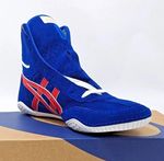 ASICS Prime Attack Wrestling Shoes EX EO Men's Blue And Red Size 10.5UK 