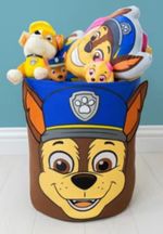 Paw Patrol Storage Basket Fabric Toy Bin Character - BRAND NEW