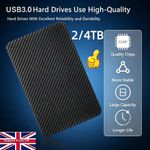 2-4TB External Hard Drive Disk USB 3.0 HDD Memory Storage for PC Laptop Phone UK