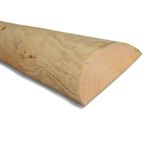 Half Round Fence Rail 3.6m 100mm 4" Green Treated Garden Mesh Fencing Wooden