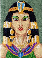 Large Egyptian Priestess (Style 2)  Latch Hook Rug Kit NEW 102x69cm