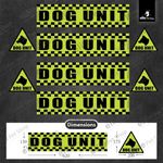 K9 Security Dog Unit Magnet Signs Set Magnetic Stickers for Van Car Handler