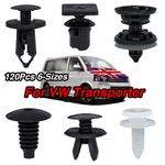 120x CLIPS FOR VW T4 T5 T6 TRANSPORTER DOOR PANEL TRIM ROOF SPLASHGUARD FASTENER