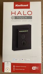 Kwikset HALO Touch WiFi Fingerprint Smart Door Lock - Deadbolt Matte Black *NEW*