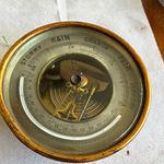 Callaghan & Co Brass Aneroid Barometer Stormy Rain Change Fair Very-Dry Dial