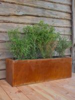 Multi-Edge FLORA Planter Corten Steel | From 30x30x30 cm up to 120x120x40 cm