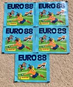 Panini Euro 88 Sealed Football Sticker Packs X5