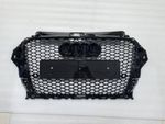 RS3-Style Honeycomb Grille for Audi A3 8V 2013–2016 Gloss Black Honeycomb