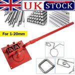 Heavy-duty Manual Rebar Bender 1-20mm Bending Tool Portable Steel Bar Bender